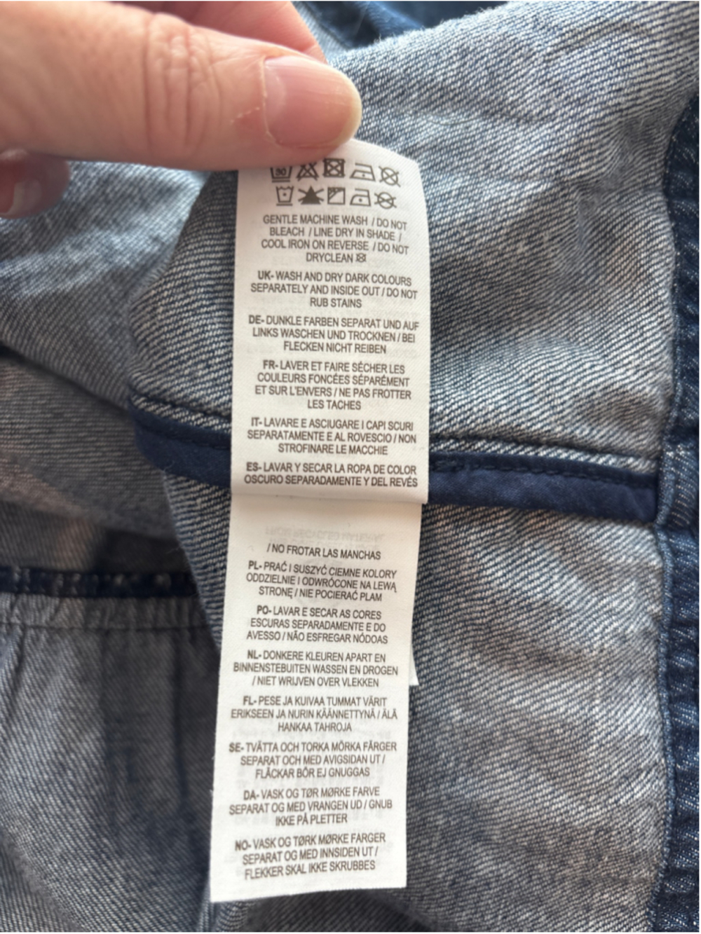 Boden Ellen Tiered Shirt Dress in Classic Mid-Vintage Denim Wash Southwestern - Picture 10 of 11